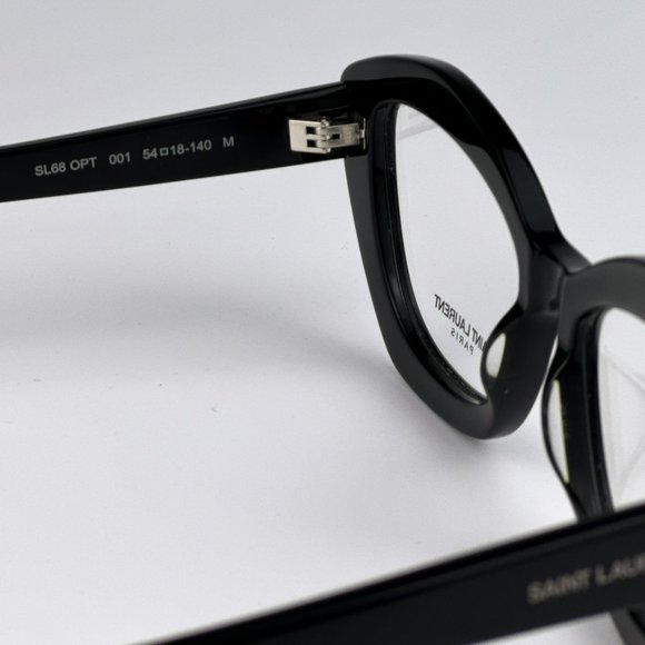 Saint Laurent SL68OPT 001 BRAND NEW Eyeglasses Black Cat Eye Women - Picture 13 of 14